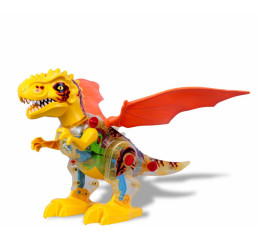 DRAGAO C/ENGRENAGEM SOM LUZ E MOV.32CM 0169