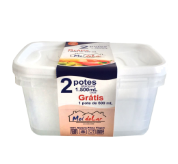 CONJ.POTES RET.1500ML PG 2 GRAT.600ML 3515 C/12