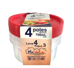 CONJ.POTES RED.700ML LV4 PG3 4407 C/12