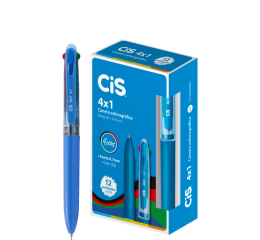 CANETA ESF.C/4 CORES AZ/PT/VM/VD 4EM1 C/12 560800