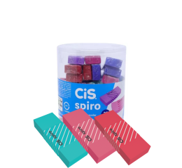 BORRACHA ESCOLAR RET.SPIRO CORES C/32 520622