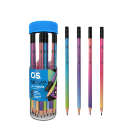 LAPIS PRETO MOVE SORTIDO POTE C/48 520684