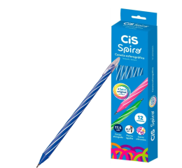 CANETA ESF.SPIRO 0.7MM AZUL C/12 520609