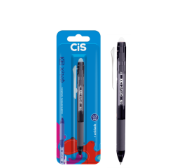 CANETA APAGAVEL 0.7 RETRATIL GELIX PTA C/10 57947