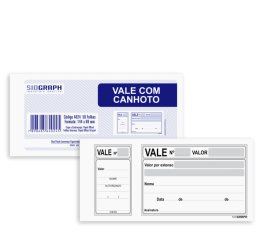 IMPR.VALE C/CANHOTO 50FLS 144X69 C/20 4024