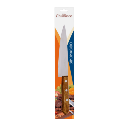 FACA COZINHA ACO CARBONO CARTELA FC-07A