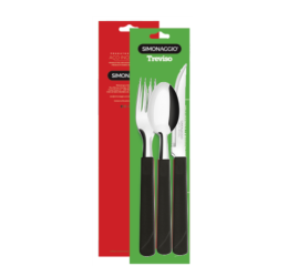 KIT DE TALHERES COLHER/GARFO/FACA PTO C/3 280/3