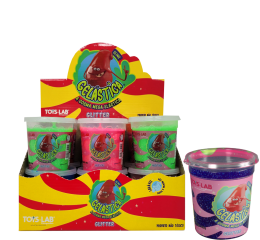 GELASTICA MEGA ELASTICA C/GLITTER SORT.180GR C/12