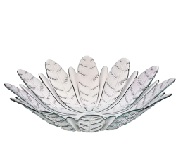 CENTRO DE MESA FOLHAS TRANSP.38CM PRES.V1496