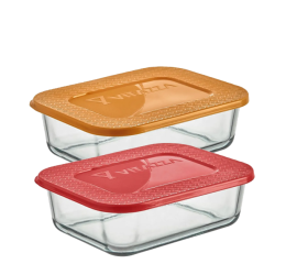 POTE RETANGULAR VITAZZA C/TPA 1LT 8000 C/6