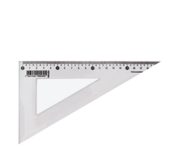 ESQUADRO 21CM X 45GRAUS C/10 10070001