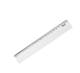 REGUA CRISTAL 20CM C/25 10270005