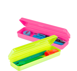 ESTOJO PLASTICO PLUS NEON SORTIDO 10080077