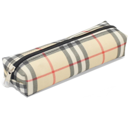 ESTOJO JOVEM QUADRICULADO MARR/BEGE 10080061