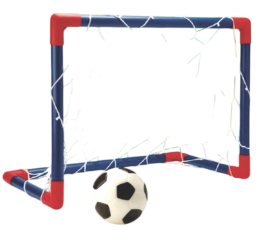 KIT FUTEBOL SUPER LEAGUE 2 GOLS+BOLA 40CM XIS1245