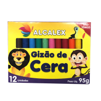 GIZÃO DE CERA 12 CORES 302