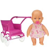 BONECA LOVELY BABY PASSEIO CARRINHO CX 23CM 3033