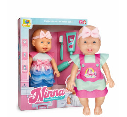 BONECA NINHA DENTINHO C/ACESS. 35CM 3335