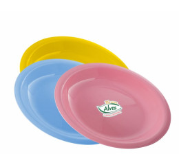 PRATO PLASTICO INF. C/ABA SORT. C/24 275