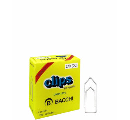 CLIPS GALVANIZADO 2/0 BACCHI 10X100UN