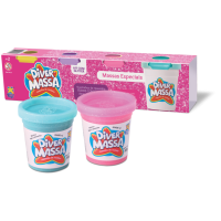 DIVER MASSA C/GLITTER C/4 POTES 50GR SORT.8123