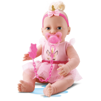 BONECA NEW BORN UNICORNIO FOFINHO C/ACES 43CM 8190
