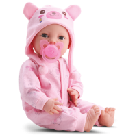 BONECA NEW BORN PIJAMA MENINA C/ACESS 43CM 8191