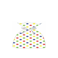 SACO P/PRES.INF.BOLINHAS CORES 20X30 C/50