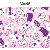 SACO P/PRES.INF.SWEET CATS 30X45 C/50