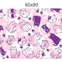 SACO P/PRES.INF.SWEET CATS 60X90 C/25