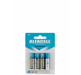 PILHA ALCALINA PEQ.AA CART.C/4 BLISTER LR64B