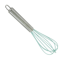BATEDOR DE OVOS INOX C/HASTE SILICONE 25CM 13296