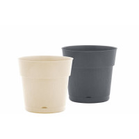 VASO REDONDO TEXTURIZADO C/PRATO 1,7LT CZ/BG 5051