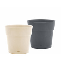 VASO REDONDO TEXTURIZADO C/PRATO 13,5LT CZ/BG 5054