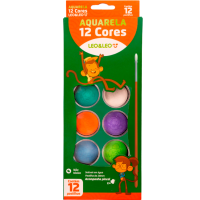 AQUARELA C/12 CORES+PINCEL 4193