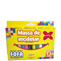 MASSA DE MODELAR FOFA 12 CORES 135GR C/6 13277