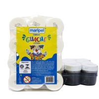 TINTA GUACHE 15ML PRETO C/12