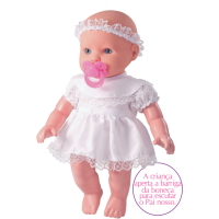 BONECA LITTLE BABY 1 ORACAO CX 42CM 0151