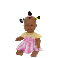 BONECA SAPEKINHA NEGRA C/ MICANGAS 42CM 831