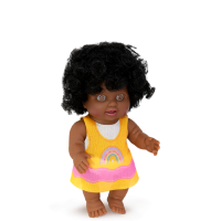 BONECA GAROTAS DE ATITUDE NEGRA CRESPO 23,5CM 706