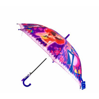 GUARDA-CHUVA JUV.AUT.90CM DEC.MENINA C/APITO MR249