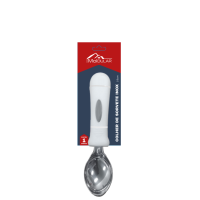 COLHER DE SORVETE INOX C/CABO BCO 19CM MR123