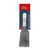 ESPATULA CURVA INOX C/CABO BCO 24X5,4CM MR126