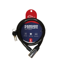 CADEADO PARA BICICLETA REFORÇADO 1MTX16MM MR37