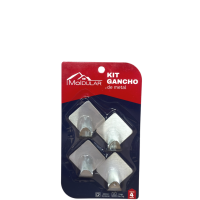 KIT GANCHO DE METAL C/4PÇS SORTIDO MR65