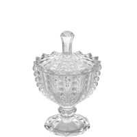 POTICHE DE VIDRO BOLHAS C/PE E TAMPA 14,7CM MR191