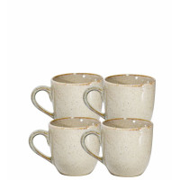 CONJ.DE XICARAS CERAM.BRILH.COR 130ML C/4PCS CM112