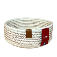 CESTO REDONDO DE ALGODAO 22X8CM MR237B