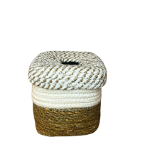 CESTO RET.ALG.JUTA NAT.C/TAMPA 14X14X14CM MR241A