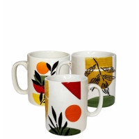CANECA CERAMICA ABSTRATO SORT. 310ML C/36 MR279